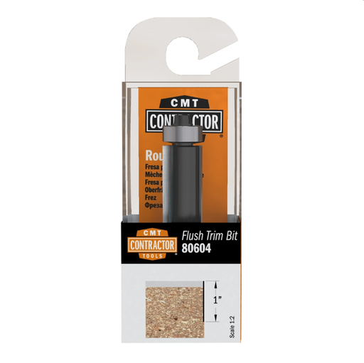 [80604 (10245)] CMT (1") Router Bit de Recorte de Carburo Z2